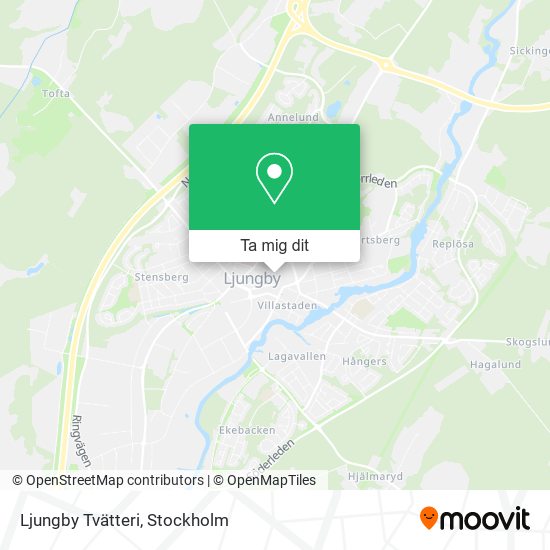 Ljungby Tvätteri karta