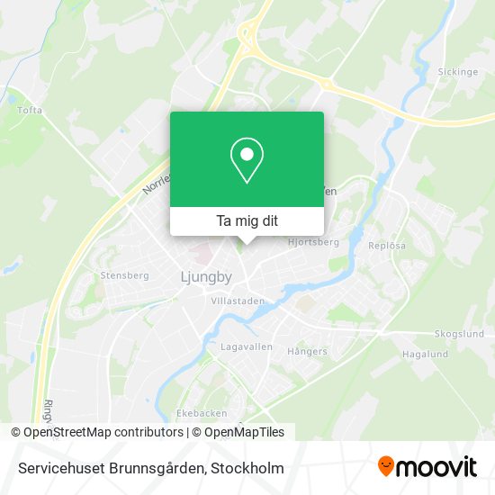 Servicehuset Brunnsgården karta