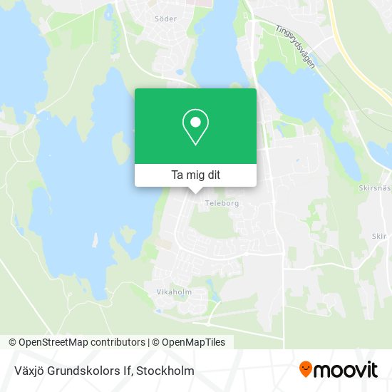 Växjö Grundskolors If karta