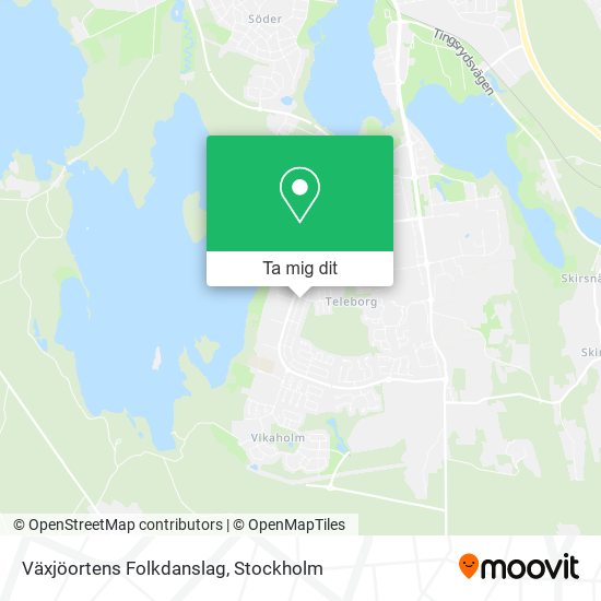 Växjöortens Folkdanslag karta