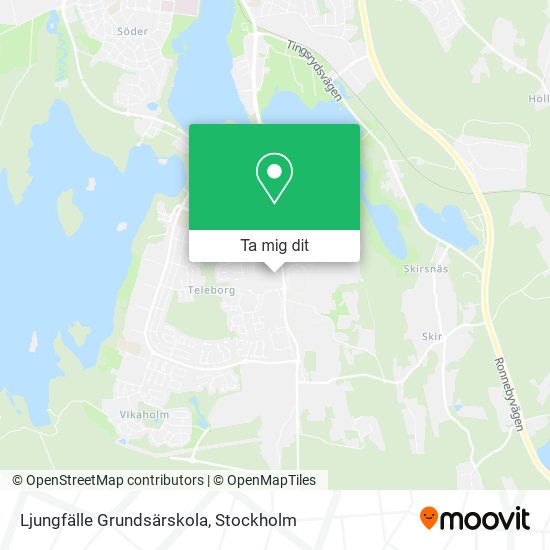 Ljungfälle Grundsärskola karta