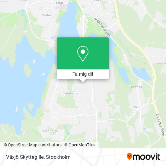 Växjö Skyttegille karta