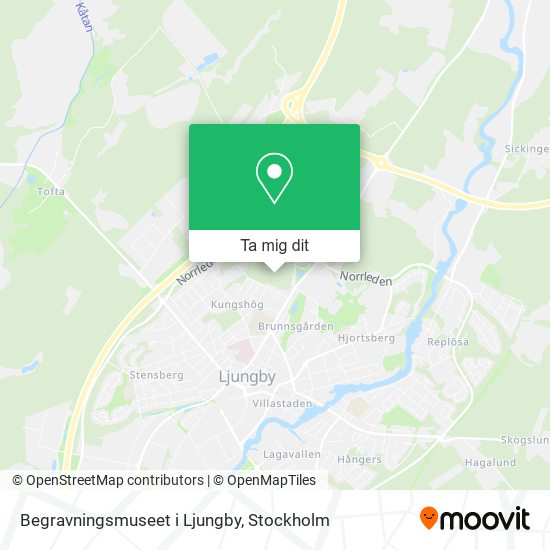 Begravningsmuseet i Ljungby karta