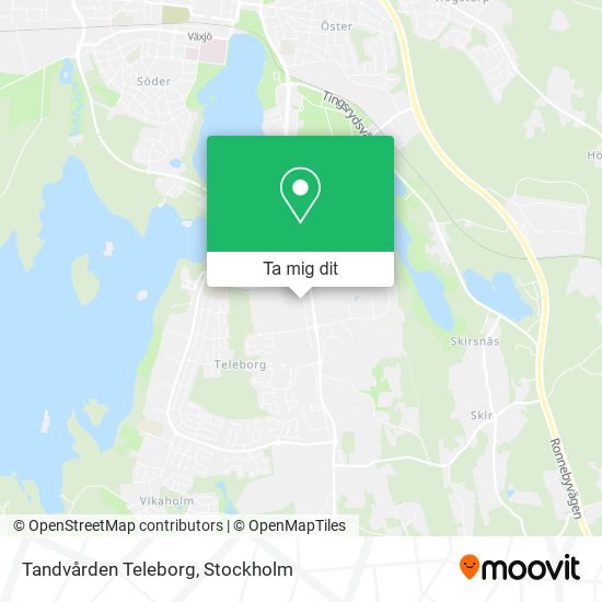 Tandvården Teleborg karta