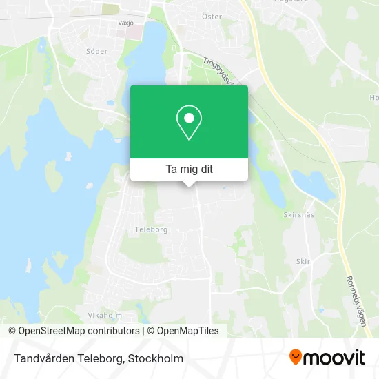 Tandvården Teleborg karta