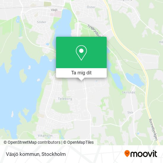 Växjö kommun karta