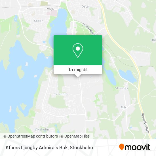 Kfums Ljungby Admirals Bbk karta