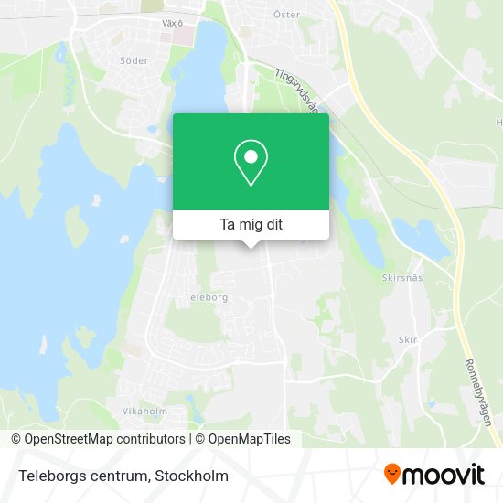 Teleborgs centrum karta