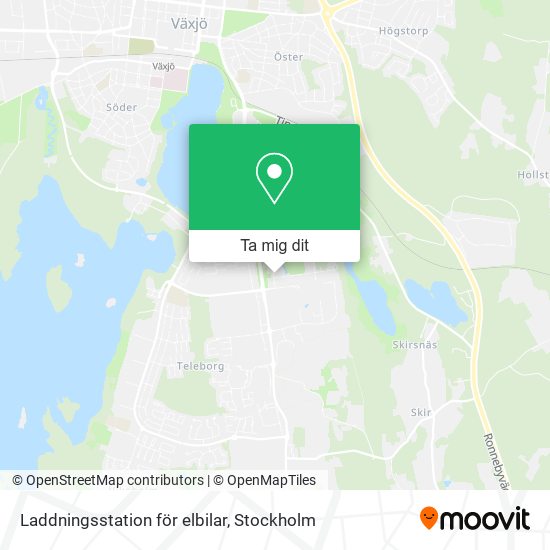 Laddningsstation för elbilar karta