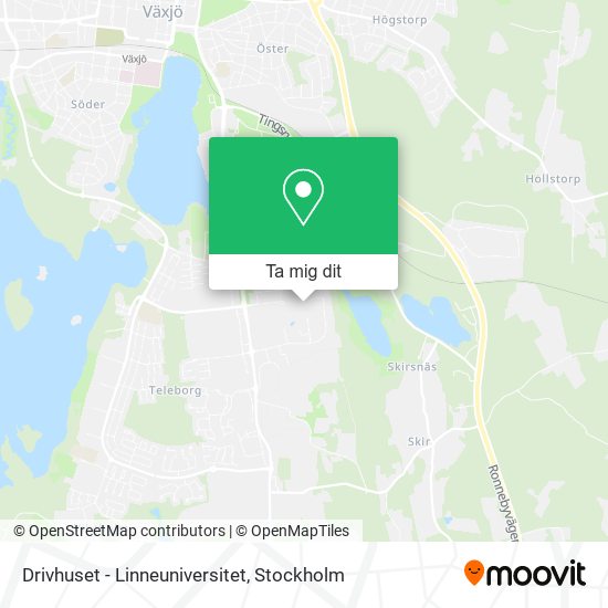 Drivhuset - Linneuniversitet karta