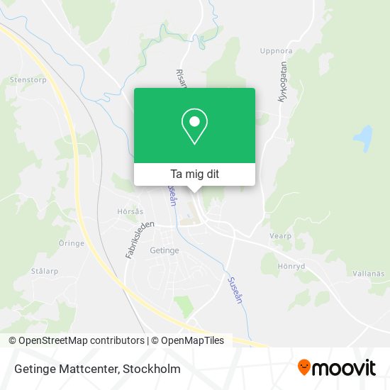 Getinge Mattcenter karta
