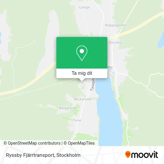 Ryssby Fjärrtransport karta