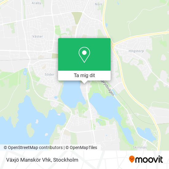 Växjö Manskör Vhk karta