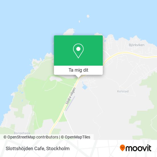 Slottshöjden Cafe karta