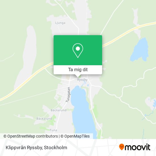 Klippvrån Ryssby karta
