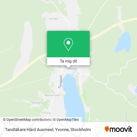 Tandläkare Hård Ausmeel, Yvonne karta
