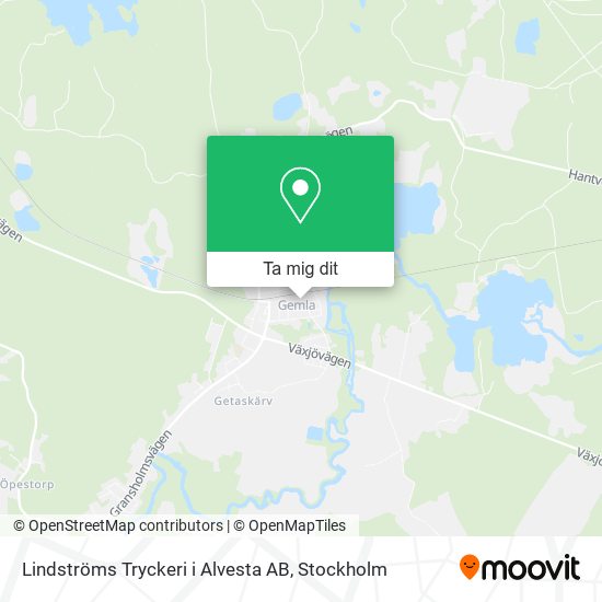 Lindströms Tryckeri i Alvesta AB karta