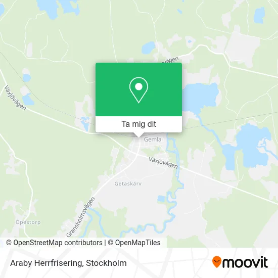 Araby Herrfrisering karta