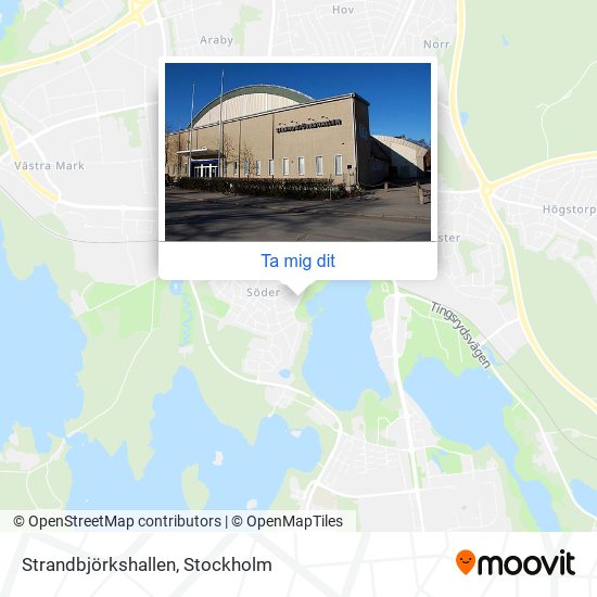 Strandbjörkshallen karta