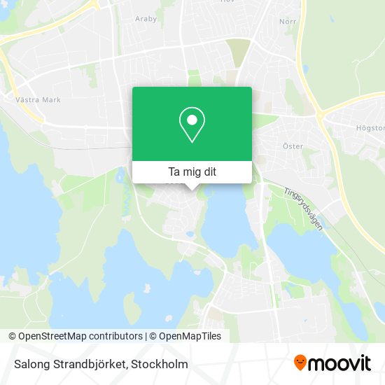 Salong Strandbjörket karta