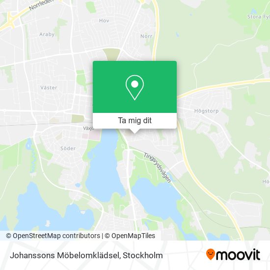 Johanssons Möbelomklädsel karta