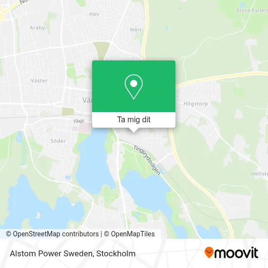 Alstom Power Sweden karta