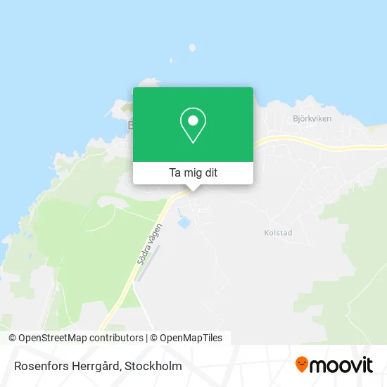 Rosenfors Herrgård karta