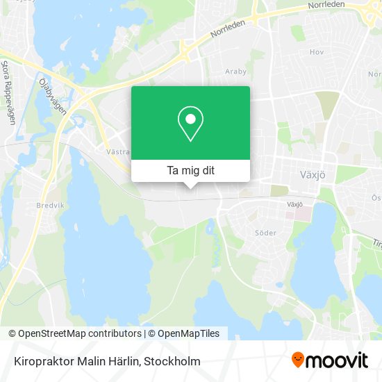 Kiropraktor Malin Härlin karta