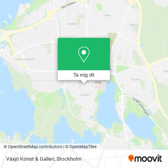 Växjö Konst & Galleri karta