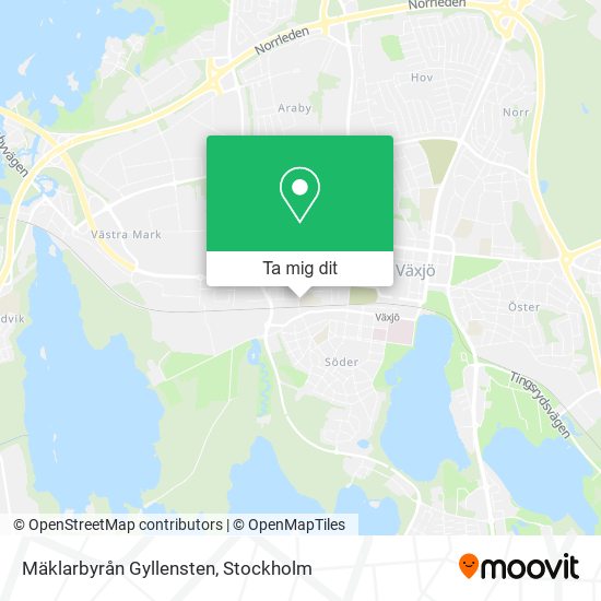 Mäklarbyrån Gyllensten karta