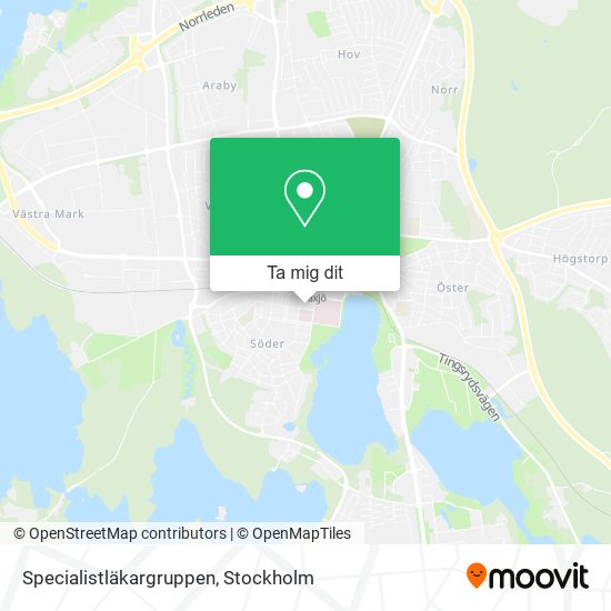 Specialistläkargruppen karta