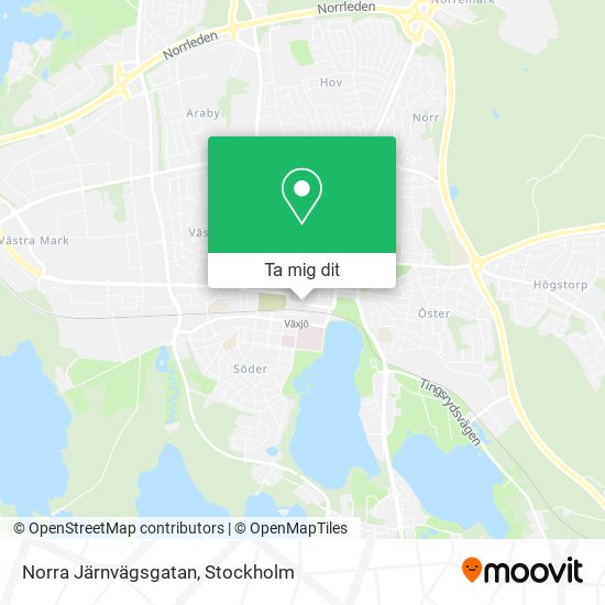 Norra Järnvägsgatan karta