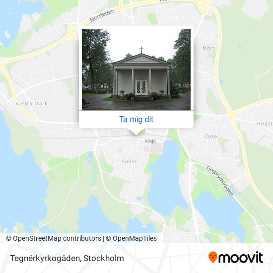 Tegnérkyrkogåden karta