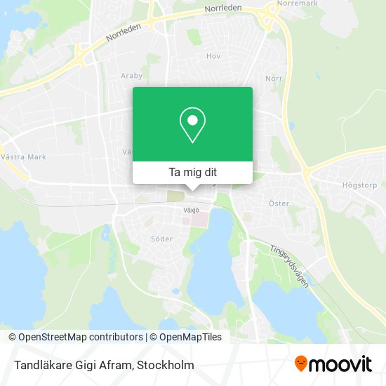 Tandläkare Gigi Afram karta