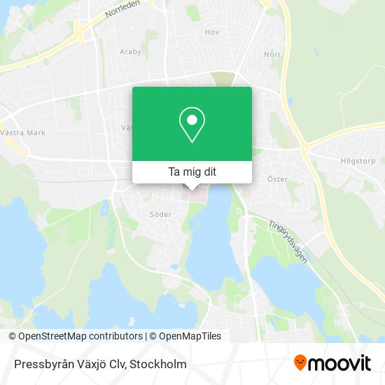 Pressbyrån Växjö Clv karta