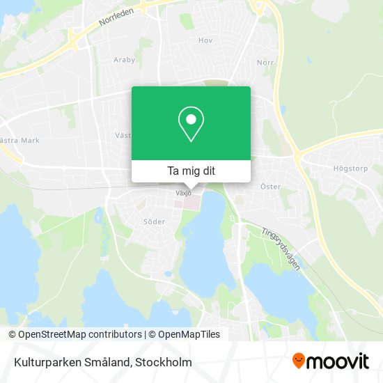 Kulturparken Småland karta