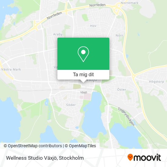 Wellness Studio Växjö karta