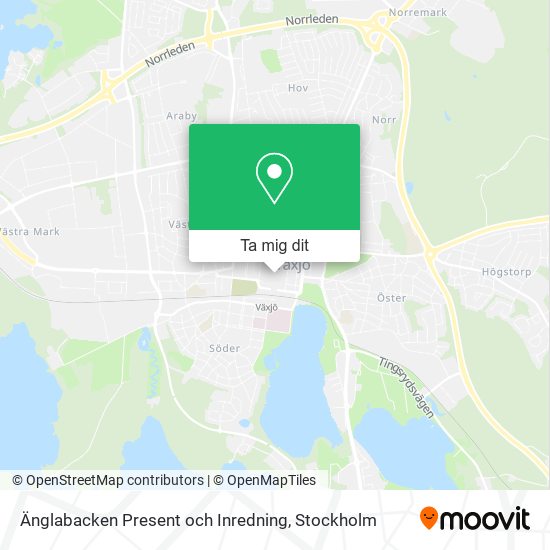 Änglabacken Present och Inredning karta