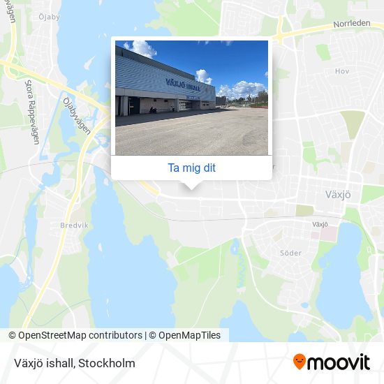 Växjö ishall karta