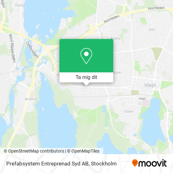 Prefabsystem Entreprenad Syd AB karta