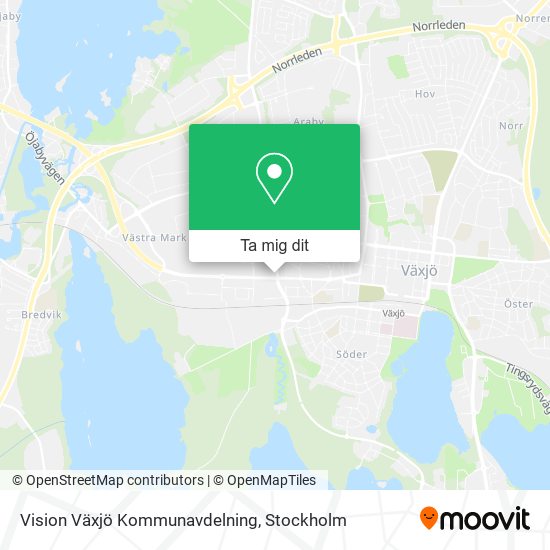 Vision Växjö Kommunavdelning karta