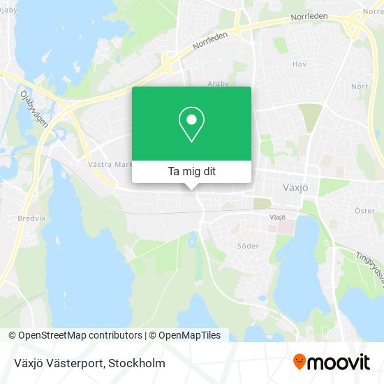 Växjö Västerport karta