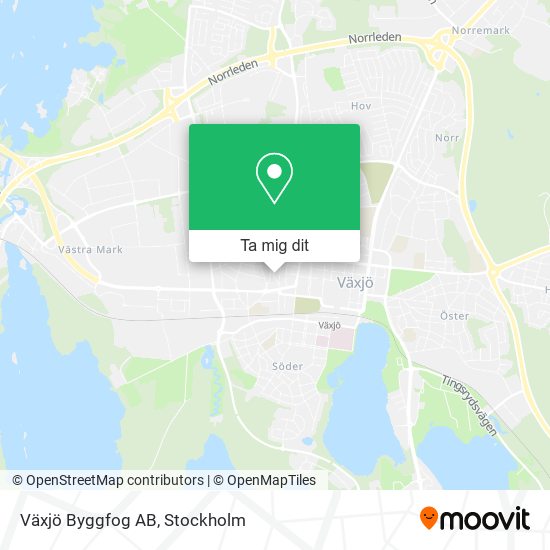 Växjö Byggfog AB karta