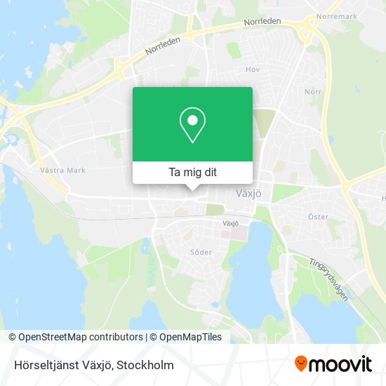 Hörseltjänst Växjö karta
