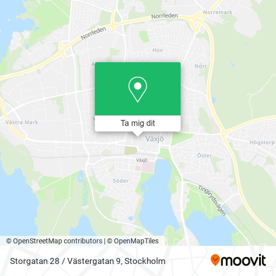 Storgatan 28 / Västergatan 9 karta