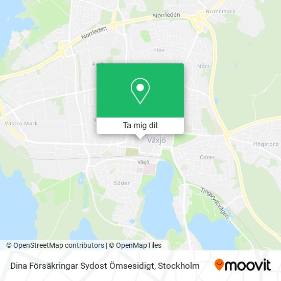 Dina Försäkringar Sydost Ömsesidigt karta