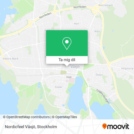 Nordicfeel Växjö karta