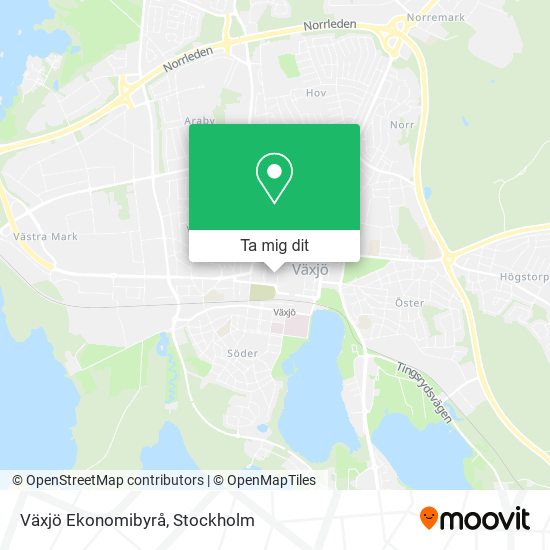 Växjö Ekonomibyrå karta