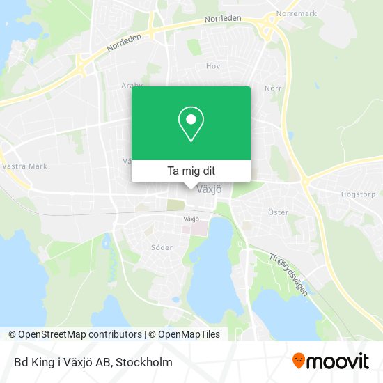 Bd King i Växjö AB karta