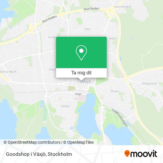 Goodshop i Växjö karta